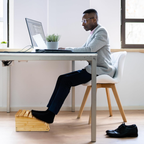 Ergonomic Wooden Footrest